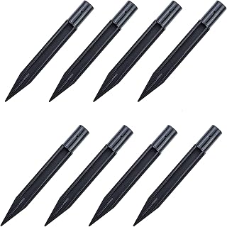 ORWCEZUE 8Pcs Mini Size Path Light Replacement Plastic Stakes Ground Solar Torch Light Spikes for Garden Lamps(Inner Diameter 0.3~0.4Inch)