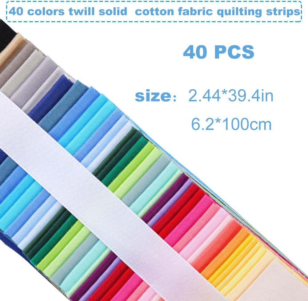 Jelly Fabric for Sewing, Roll Up Cotton Jelly Strips, Patchwork Craft Cotton Quilting Fabric for Quilters and Sewing DIY Crafts