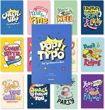 بطاقة واحدة من Monolike Pop Typo - مزيج من 12 عبوة
