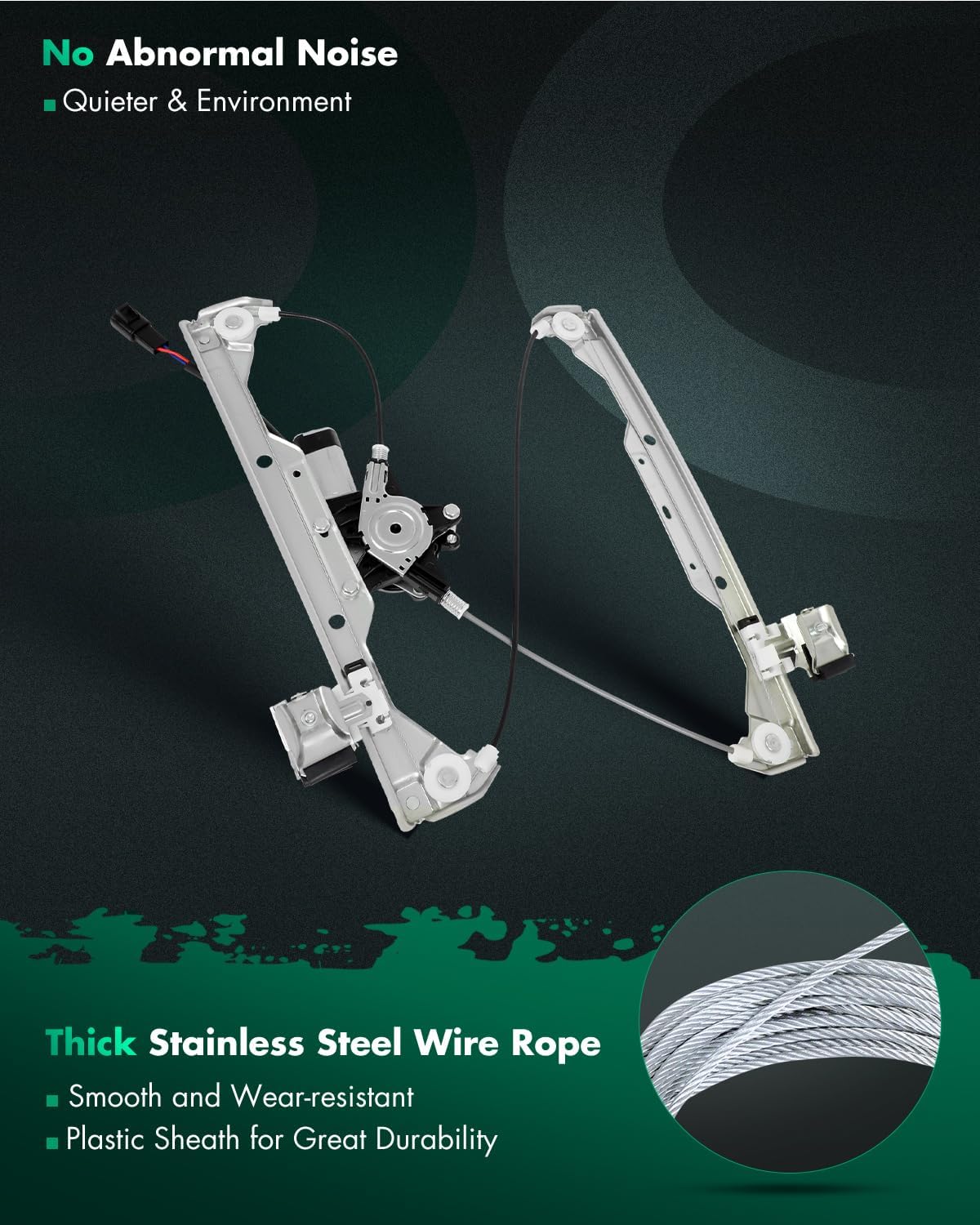 SCITOO Power Window Regulator and Motor fit for 2006 2007 2008 2009 2010 2011 for Chevrolet for HHR Front Right Side 741-439