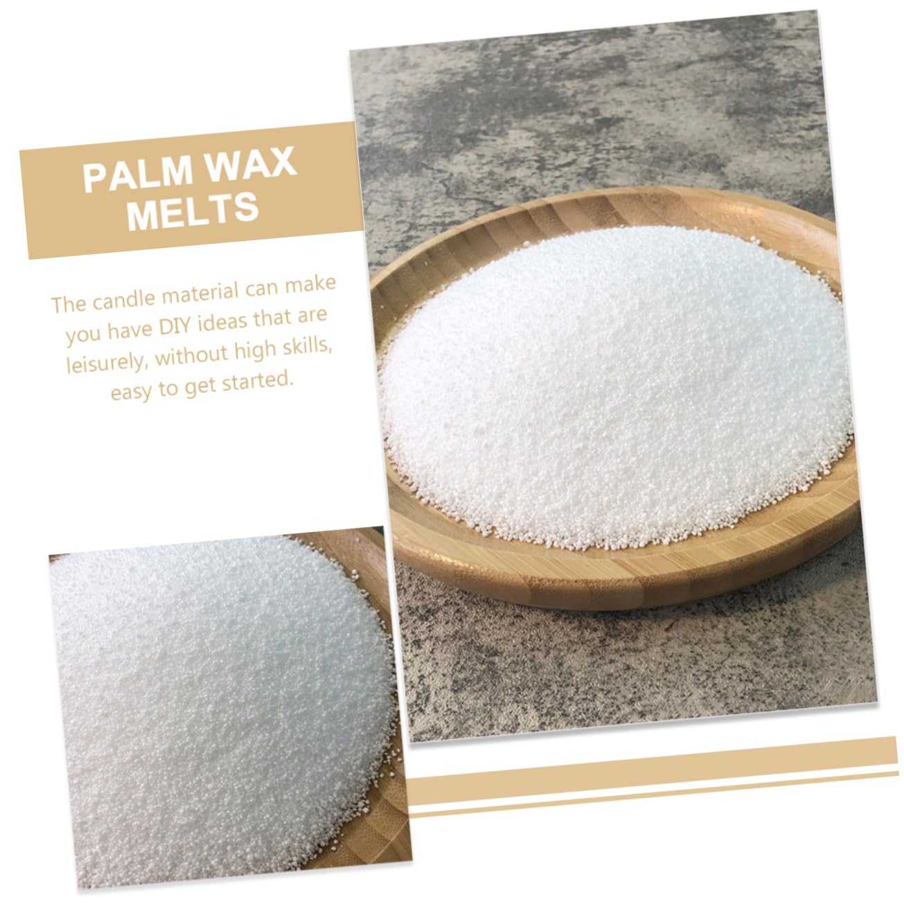 Housoutil Palma Profumata Facile da Usare Fiocchi di Cera Materiale per Candele DIY Bianco 1 Sacchetto di Materiale Artigianale per Candele Fai da Te