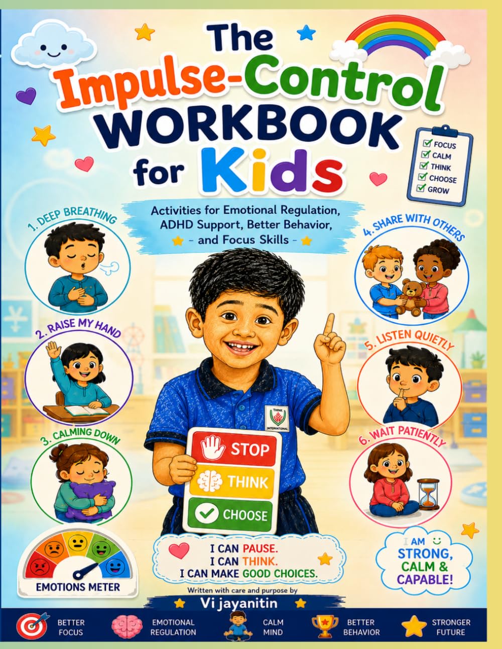 The Impulse Control Workbook for Kids: Fun Activities to Build Self-Control, Emotional Regulation, Focus, Patience, Decision-Making, and Positive Behavior Skills