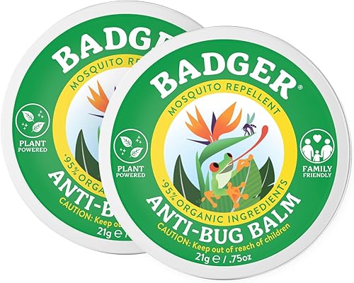 Badger Repelente de insectos, repelente de mosquitos orgánico sin Deet con citronela y citronela, fácil de usar, tamaño de viaje, esencial para