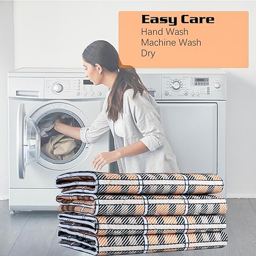 Miniatura 6 de HUNAIGEE Almohadillas para silla para incontinencia, lavables y absorbentes, almohadillas protectoras de asiento para adultos, a cuadros,