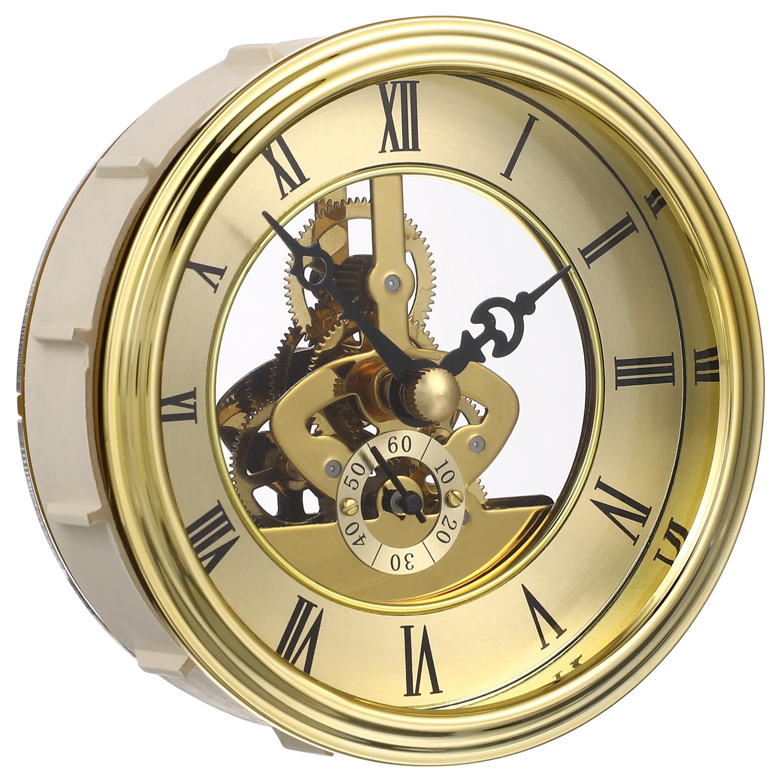 Horloge murale métal rétro avec mouvement transparent MAGICLULU