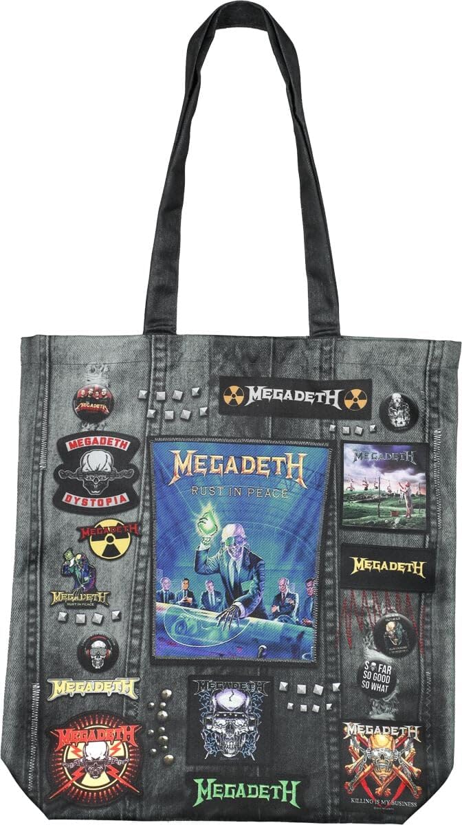 Sac en tissu Megadeth Rocksax multicolore en polyester unisexe