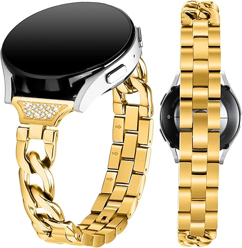 JOYOZY Correas de acero inoxidable compatibles con Samsung Galaxy Watch 54 1.575 in 1.732 inWatch 5 Pro 1.772 inWatch 4 Classic 1.654 in 1.811