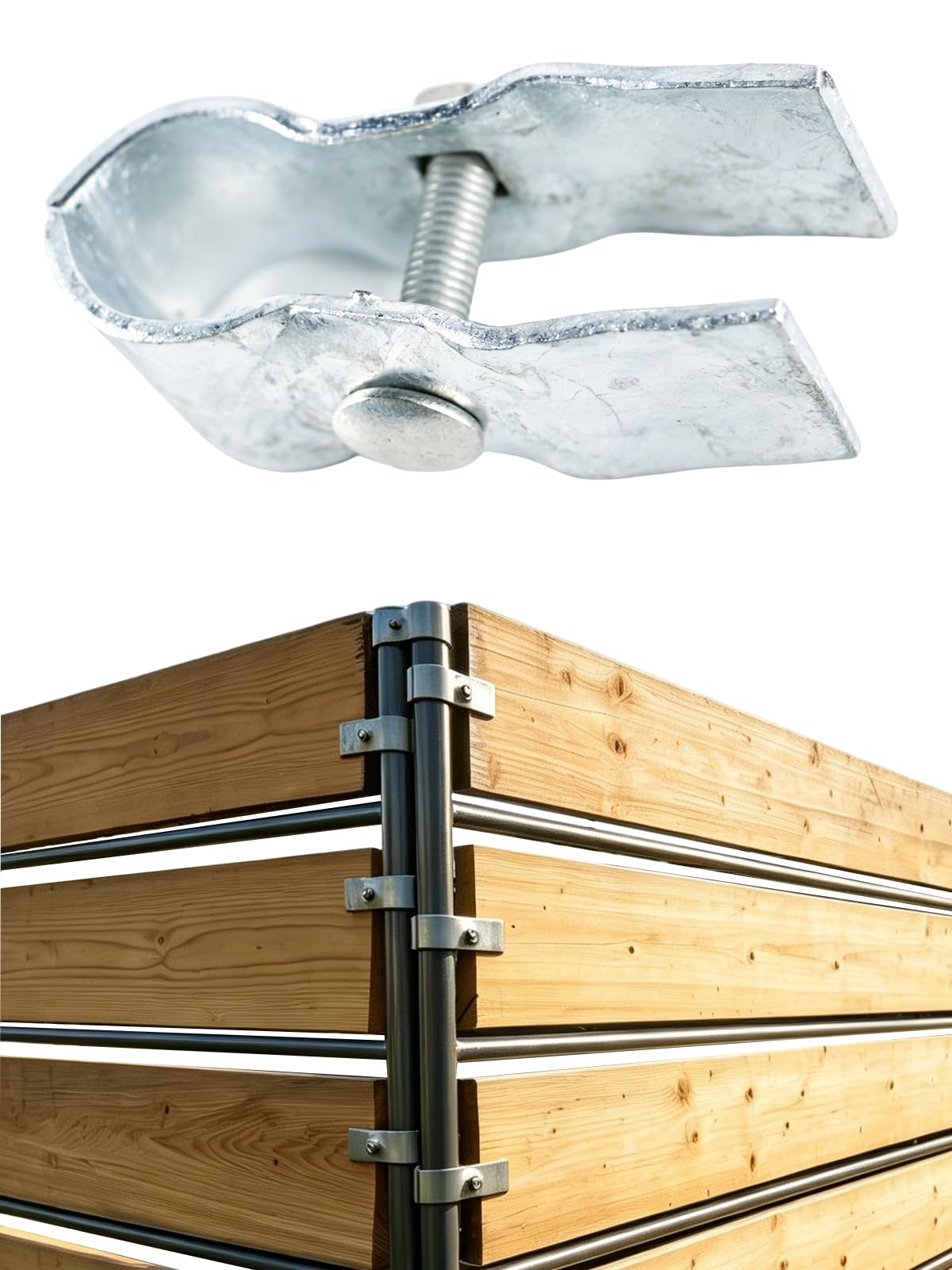 Photo 1 of Tesmirror Panel Clamps for 1-5/8" Fencing