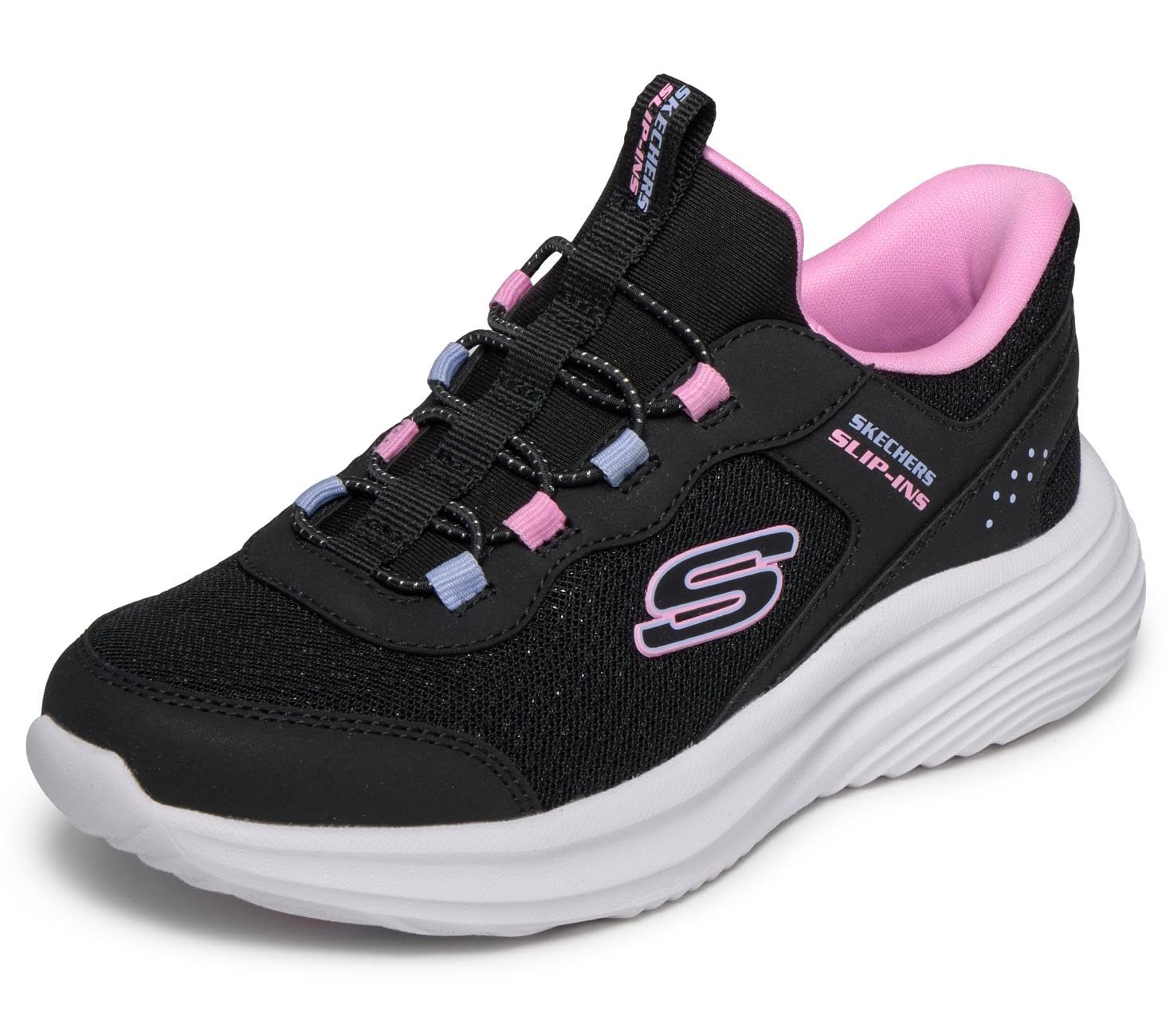 Skechers Girl's Bounder Pro Sneakers, Black, 9.5 UK Child