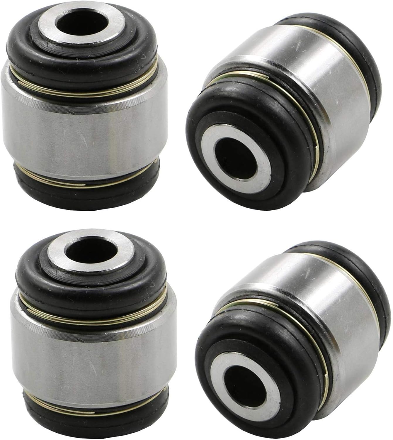 Pair Set of 2 Rear Lower Center Outer Control Arm Bushings