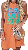 Sun Salt Sea Summer Tank Dress for Women 2025 Beach Dresses Vacation Graphic Dress Hawaiian Tank Dresses