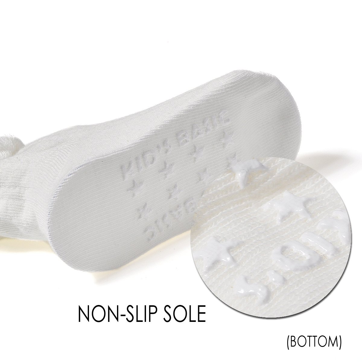 EPEIUS Lot de 3/6 paires de chaussettes à volants antidérapantes pour bébé fille