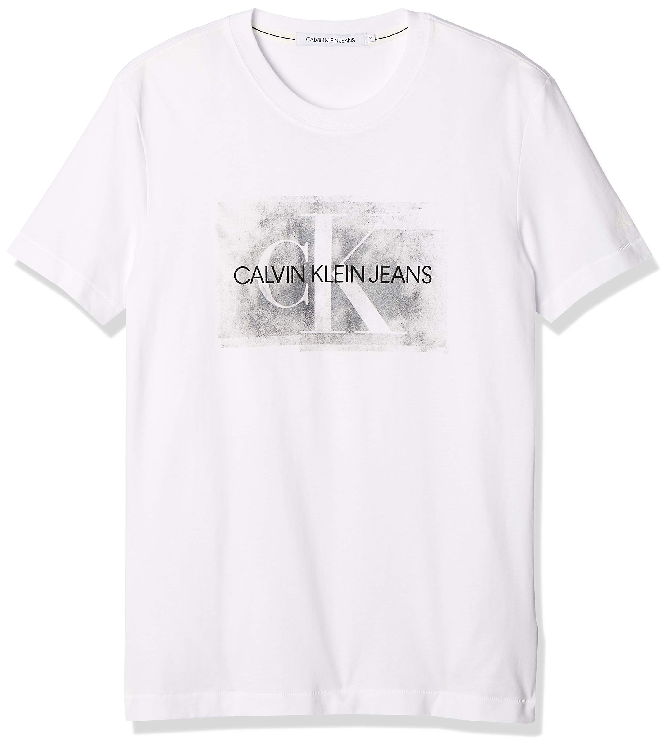 Men's Blurred Silver Monogram Tee T-Shirt