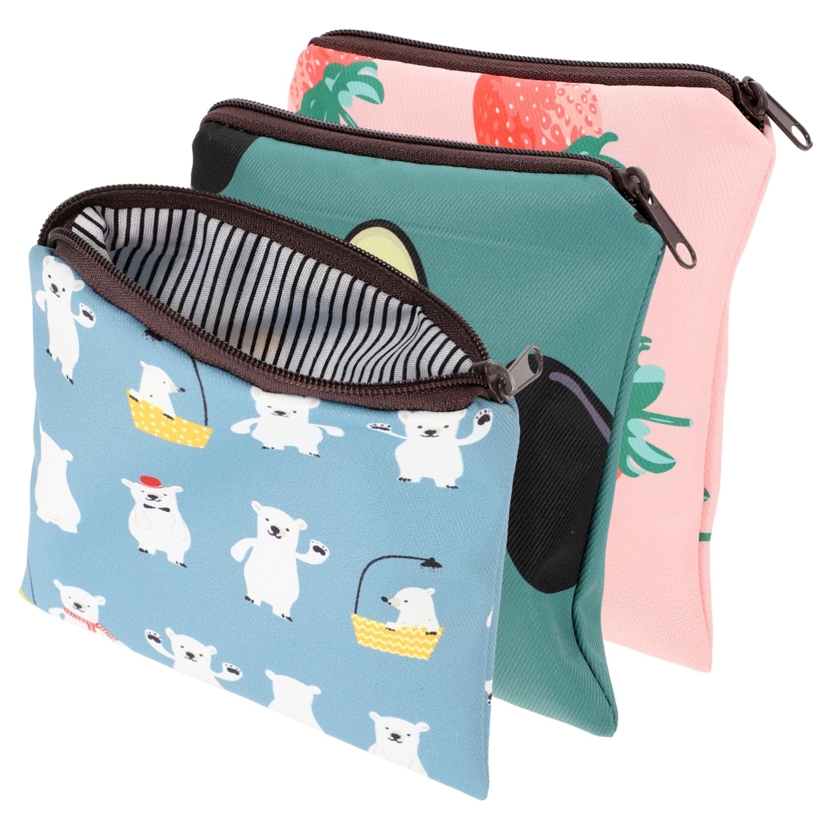 Healvian 12pezzi Assorbenti Design Cartoon Portatile Per Ciclo Custodia Riutilizzabile Per Assorbenti Per Scuola e