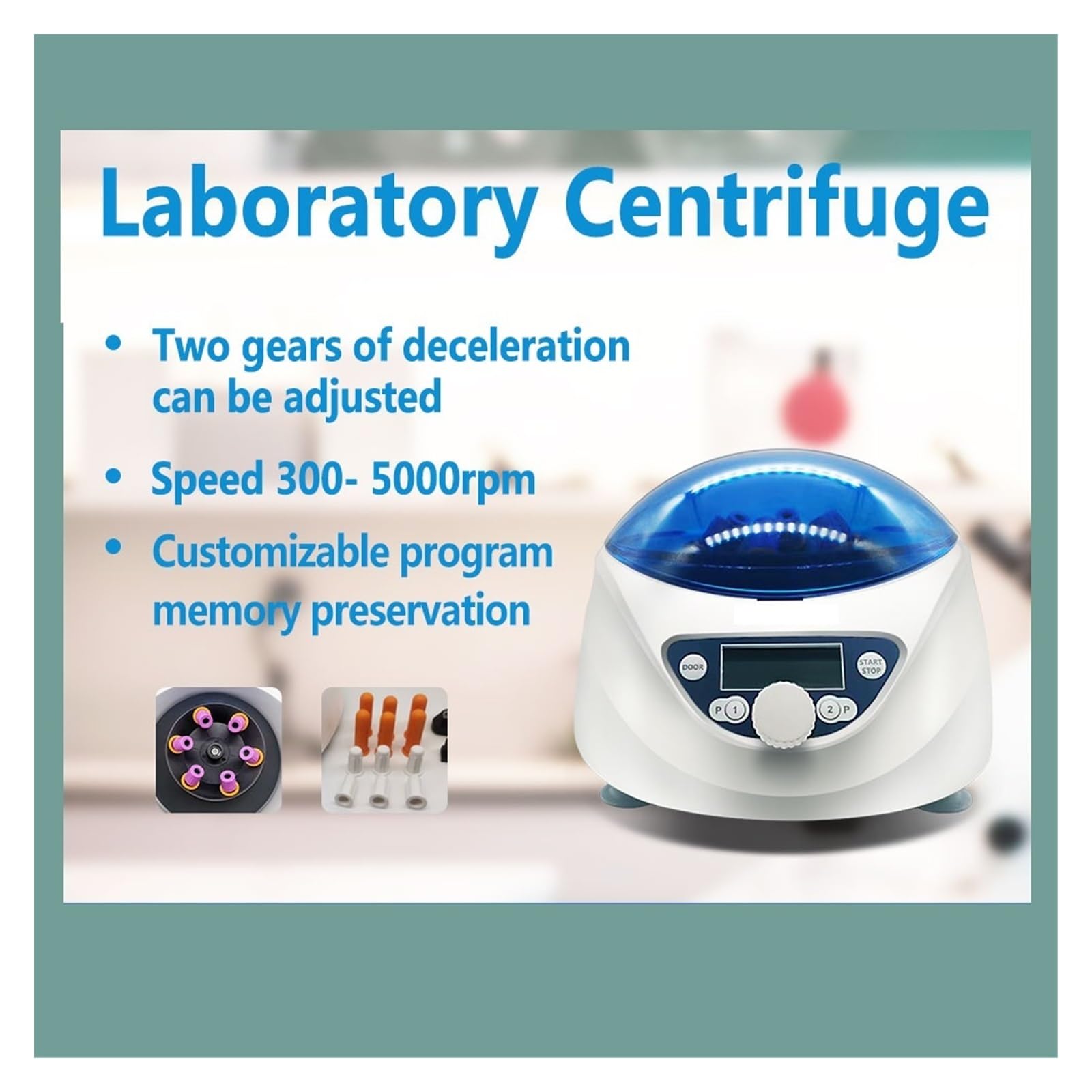 Laborzentrifuge mit niedriger Geschwindigkeit, 300–5000 U/min, PRF-Maschine, Plasma-Blutzentrifuge, Laborausrüstung,Präzise Geschwindigkeit