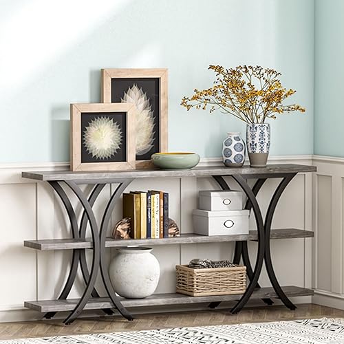 Miniatura 2 de LITTLE TREE Mesa de consola estrecha de 70.8 pulgadas de largo para entrada, sala de estar