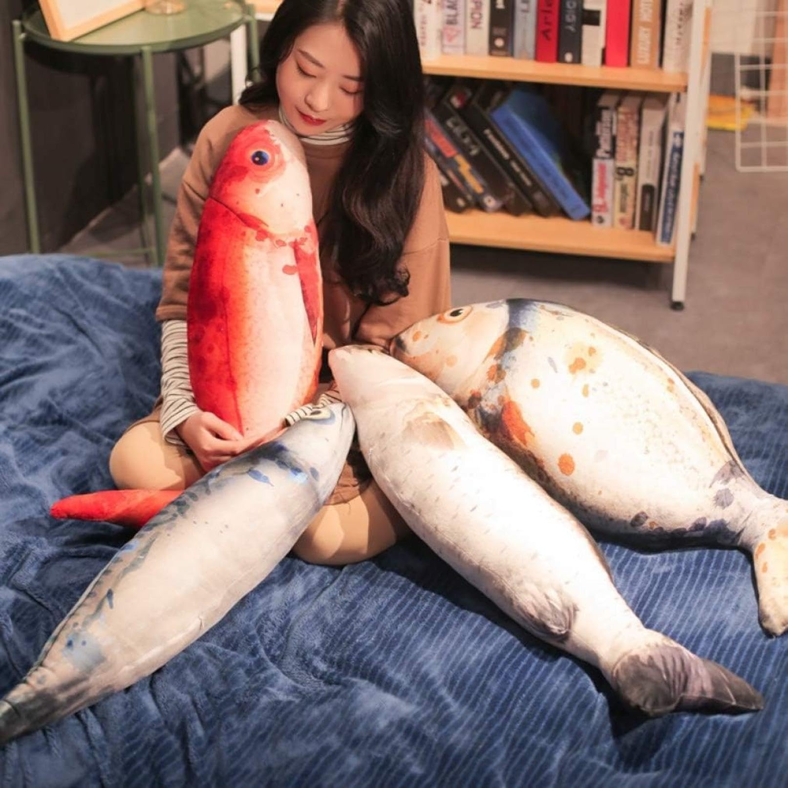 Amazon.co.jp: ぬいぐるみ リアル 抱き枕 さかな 魚 抱きまくら 