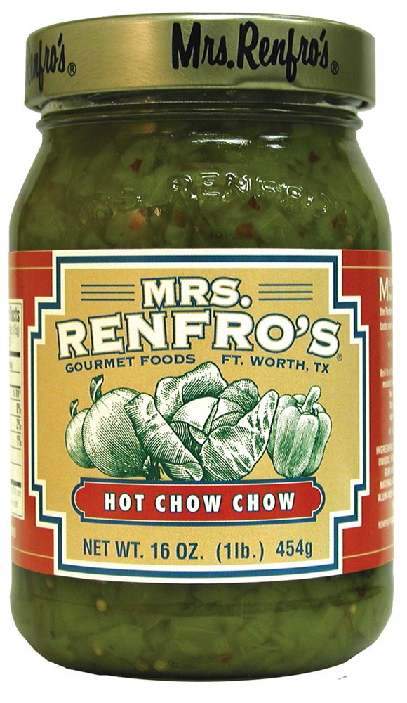 Amazon.com : Mrs. Renfro's Hot Chow Chow | No HFCS, 16-oz Jar