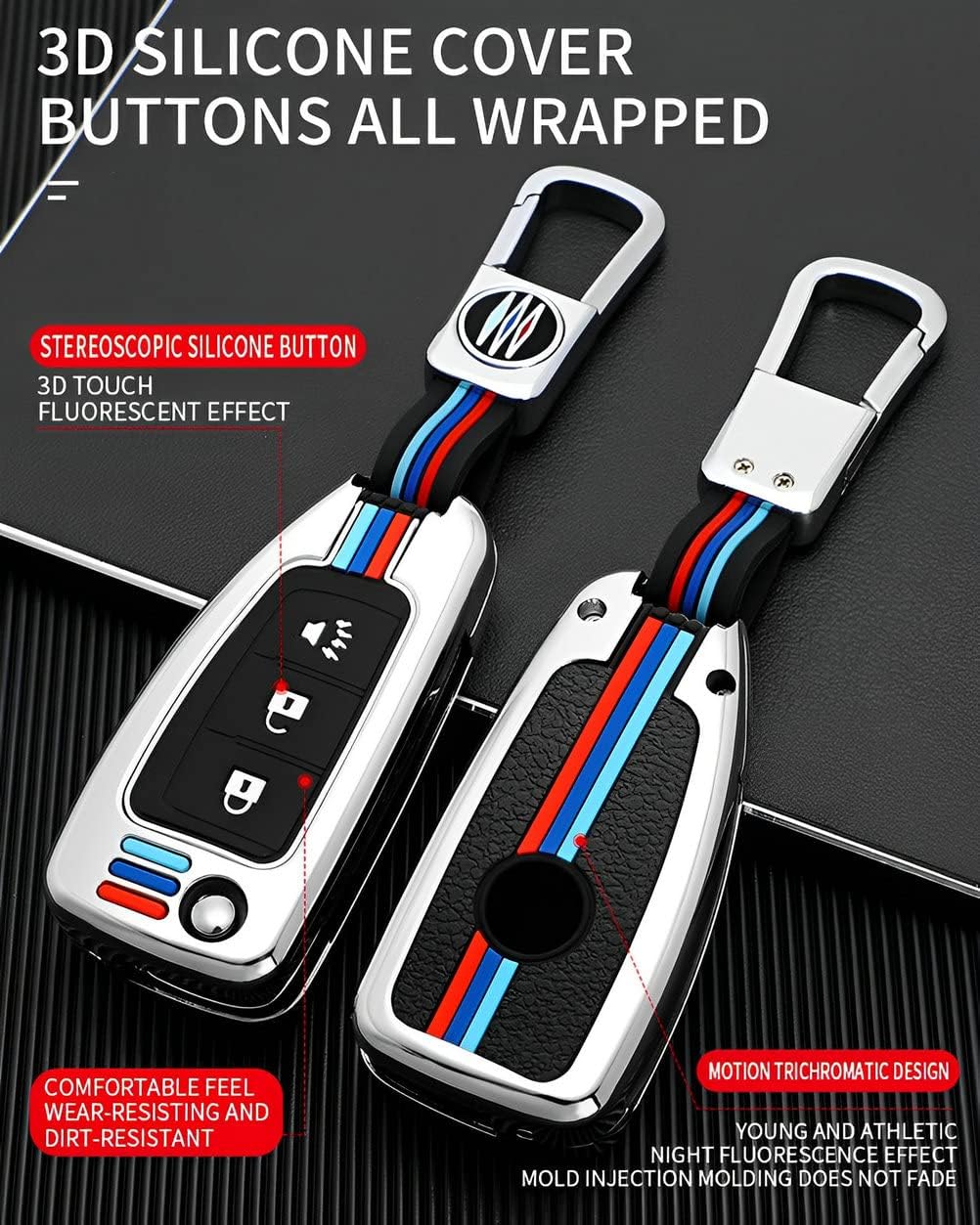 for Nissan Rogue Key Fob Cover for Rogue Select Sport Sentra Flip Key Holder Case