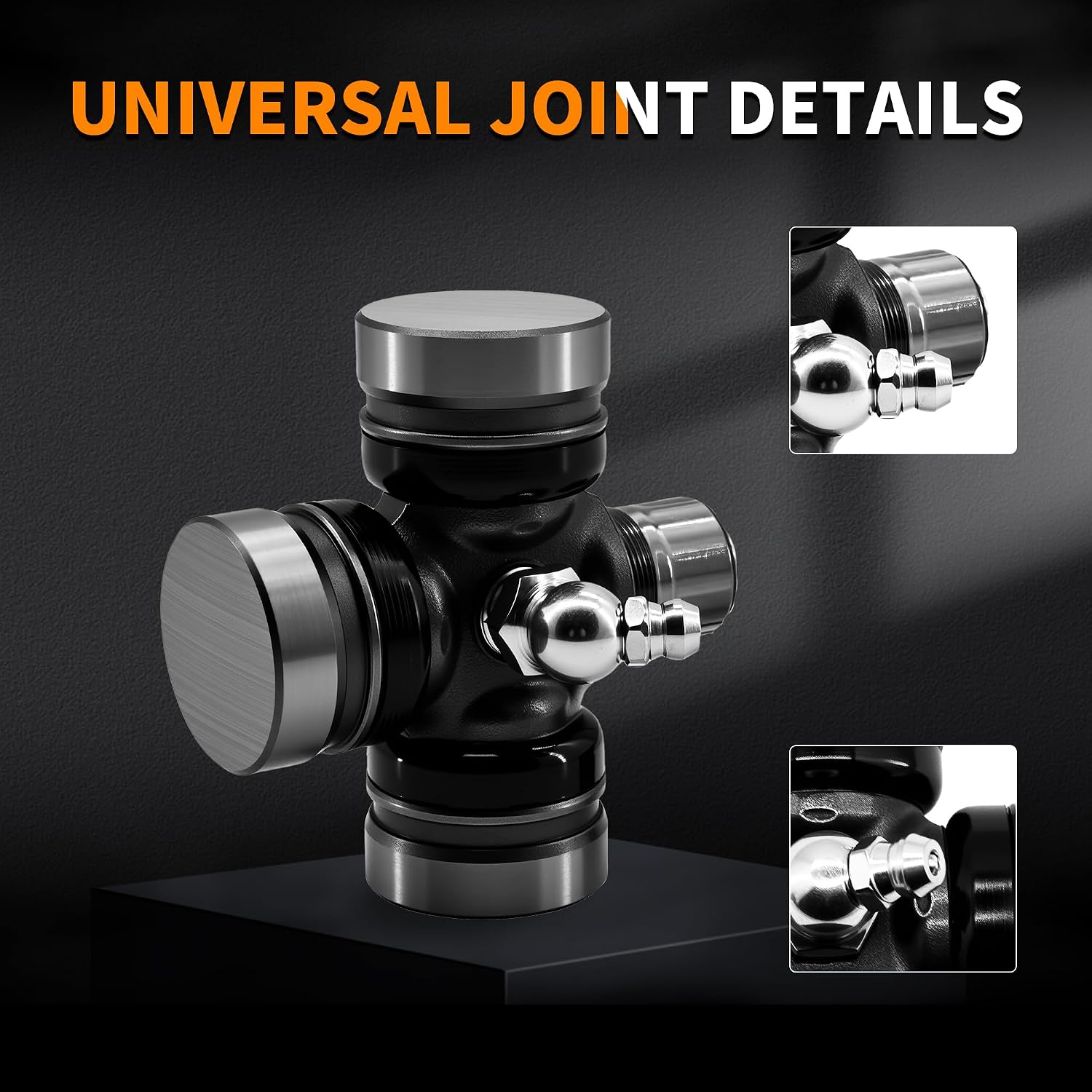 200-1200 Cross & Bearing Kit 12 Series 1.062" Cap x 2.500" OAL w/Internal Snap Rings