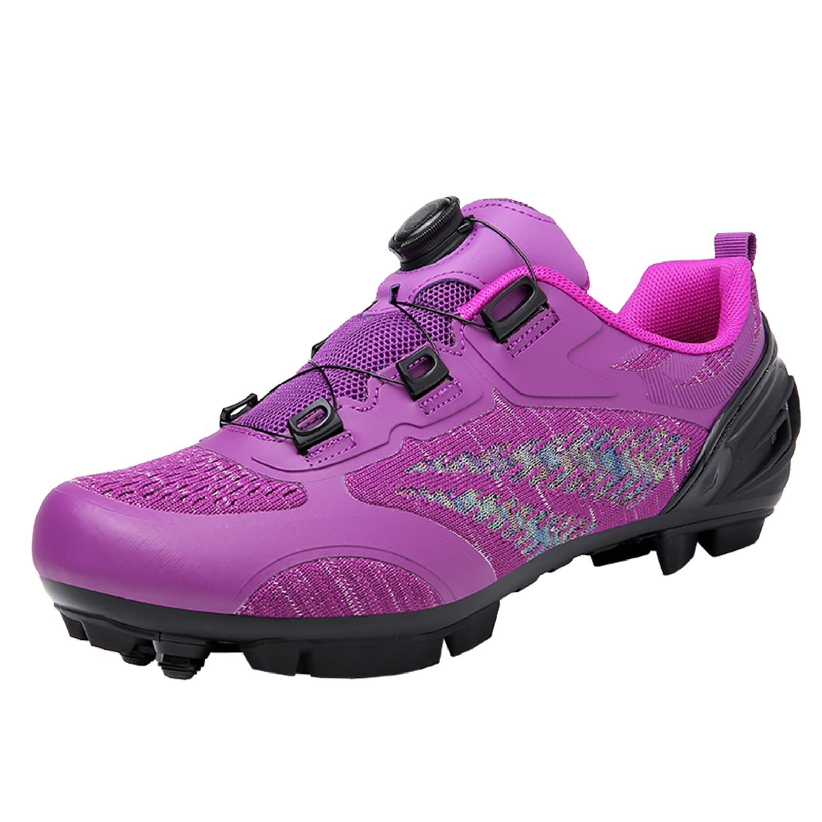 Zapatillas de Ciclismo MTB para Mujer Zapatillas de Ciclismo Compatible con Calas SPD y Pedal de Bloqueo con Cordón Rápido Zapatillas de Ciclismo al Aire Libre