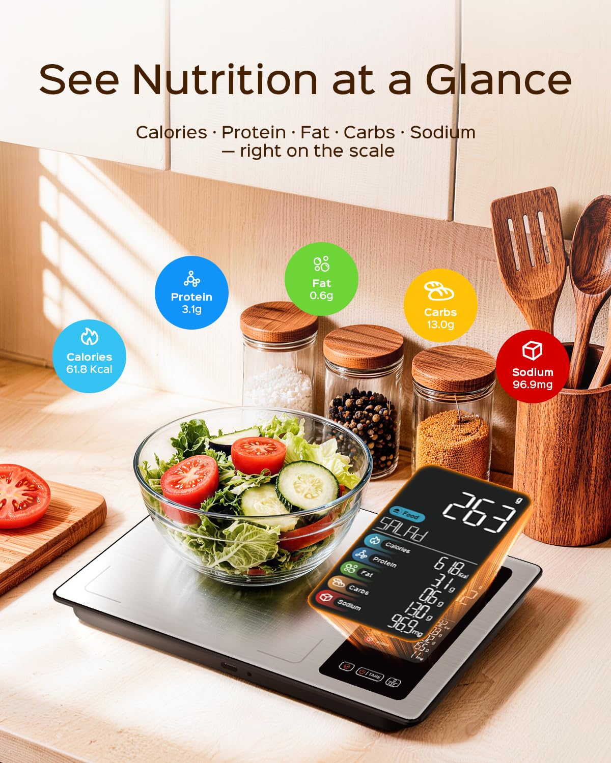 Balance de Cuisine Alimentaire avec Calcul des Calories