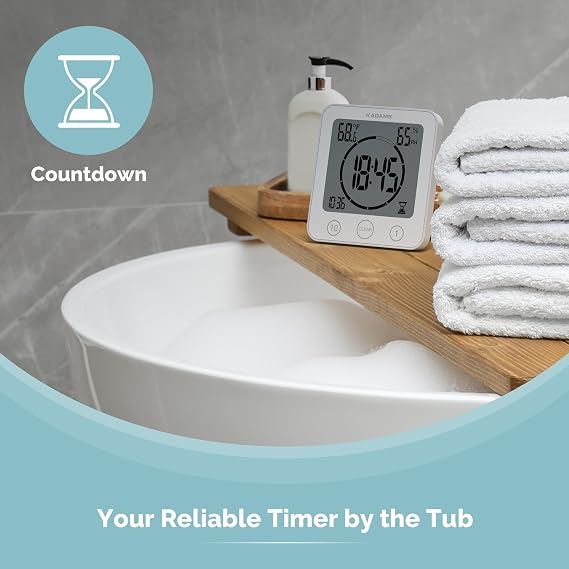 KADAMS Shower Clock Bundle with Pomodoro Cube Timer