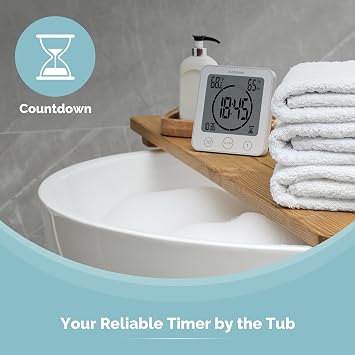 KADAMS Shower Clock Bundle with Pomodoro Cube Timer