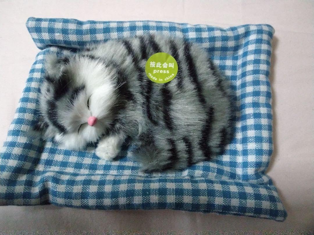 Amazon.co.jp: リアル猫 すやすやお昼寝 座布団 至福のにゃん寝 キジ猫 