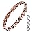 Feraco Copper Bracelet for Women Hand Forged 99.99% Solid Pure Copper Magnetic Bracelets with Pro Neodymium Magnets (Infinite Symbol Zirconia)