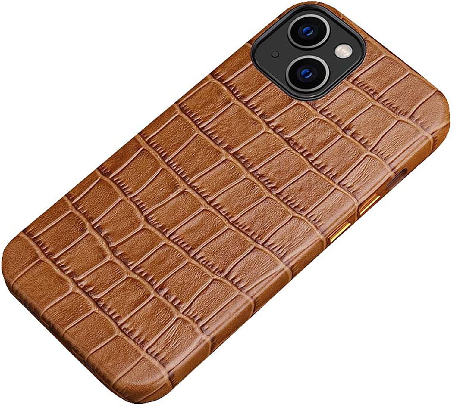 Housse cuir véritable Apple iPhone 14 Plus coque arrière crocodile 6,7 pouces - 8