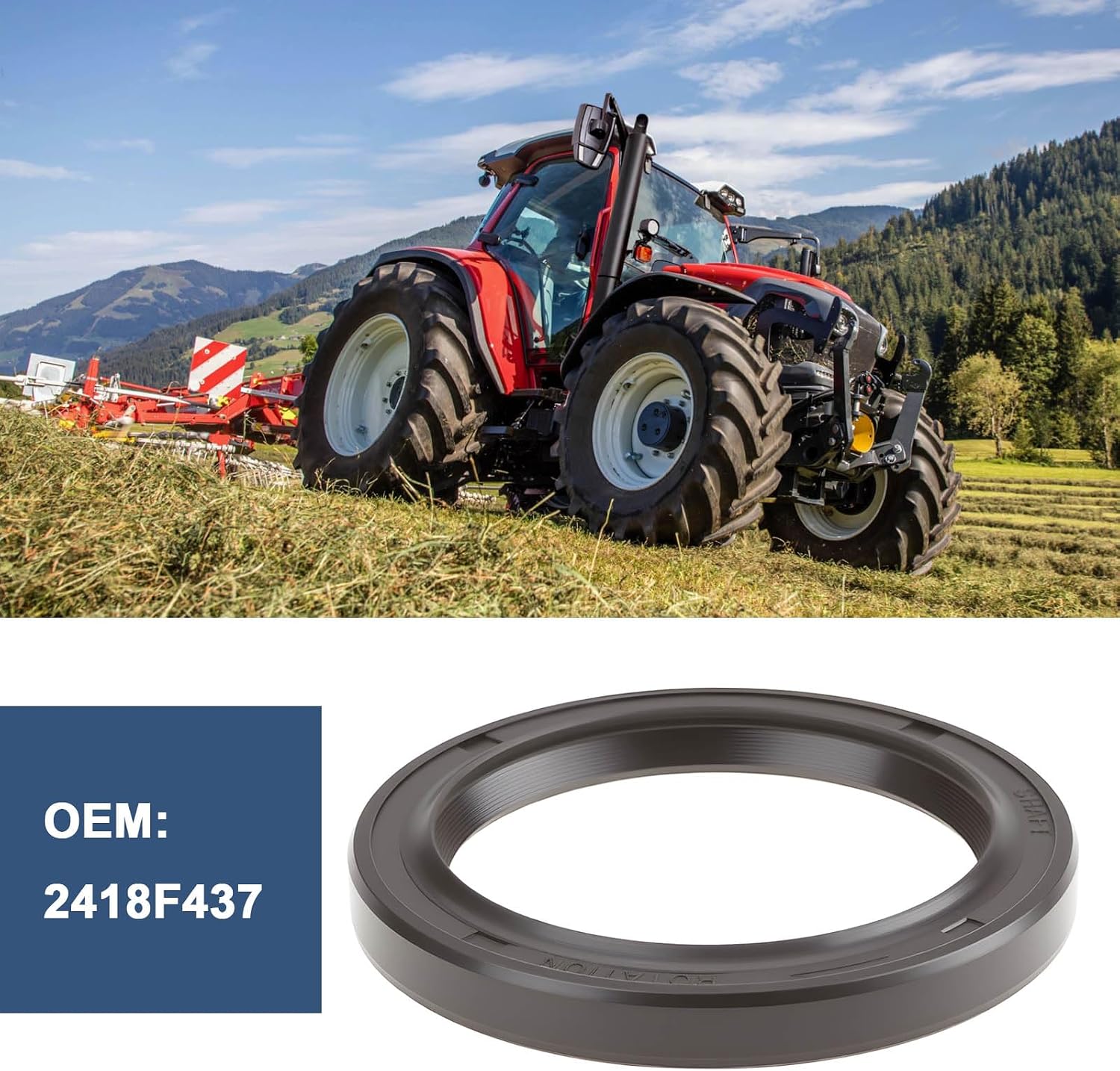 Tractor Front Cover Seal 2418F437 Compatible with PERKINS 79x60x9mm