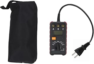 Garosa Leakage Protector Tester, Multiple Test Modes Portable Leakage Current Action Time Tester, 10mA 35mA 0.001s 1000s for Electrical Maintenance, (US Plug 100 to 240V)