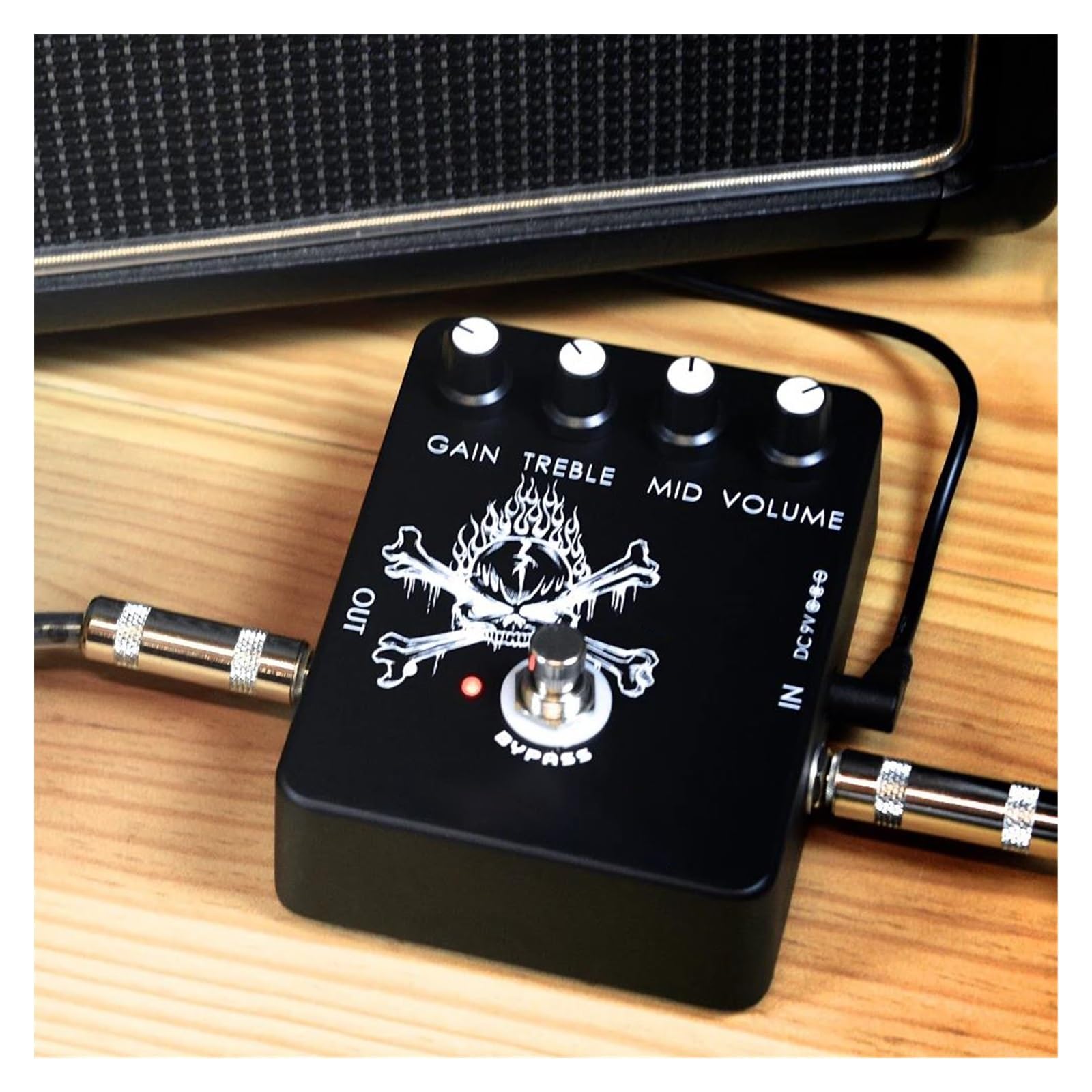 Effecteur De Guitare À Distorsion À Gain Élevé Égaliseur Double Bande Adapté Au Style Rock/métal(2)