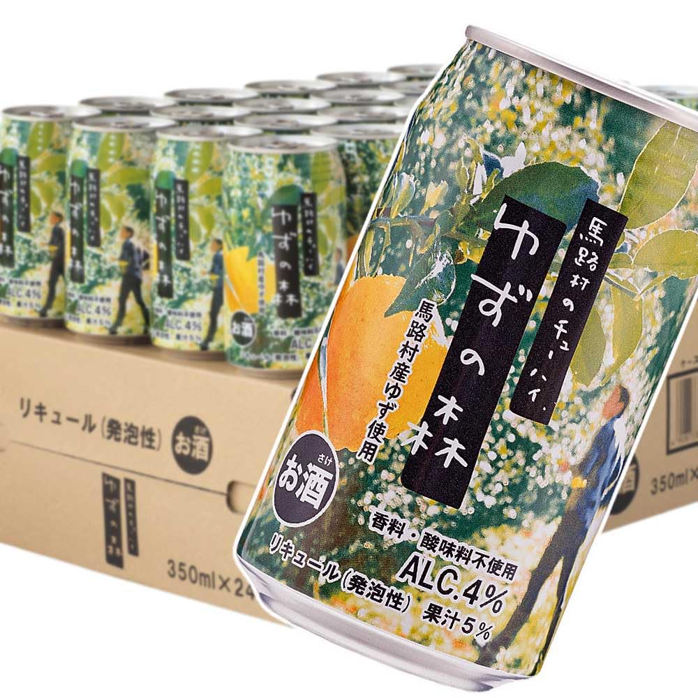 Amazon.co.jp: ゆずの森 350ml 24本 缶チューハイ 柚子 馬路村 ゆず