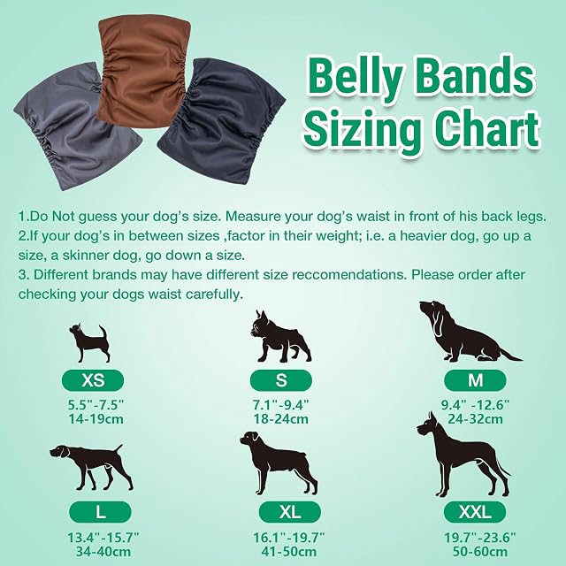 Foto 6 de 8 de Dono - Bandas reutilizables para el vientre para perros machos