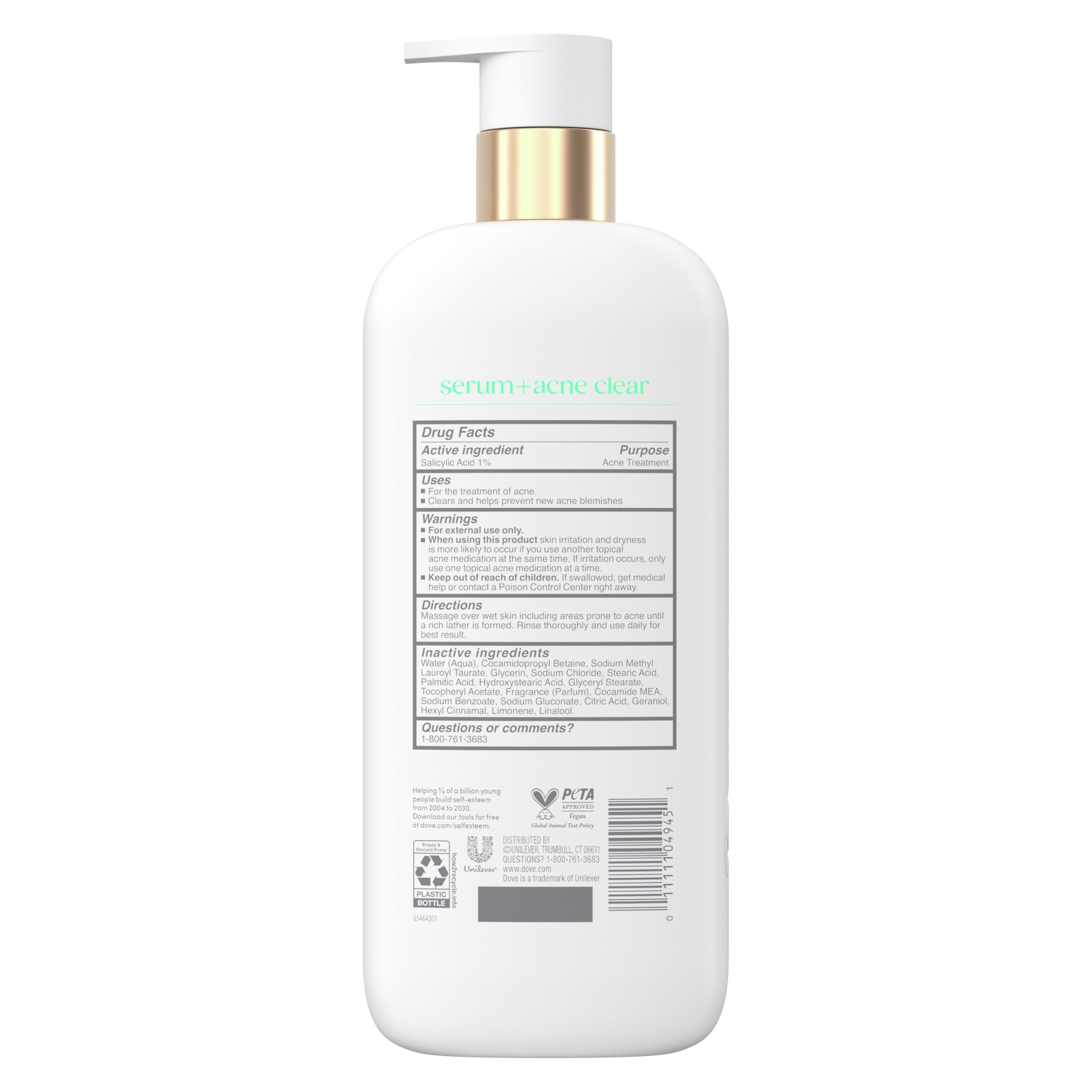 Dove Acne Clear Body Wash - 1% Salicylic Acid -2 Dove Acne Clear Body Wash - 1% Salicylic Acid -2