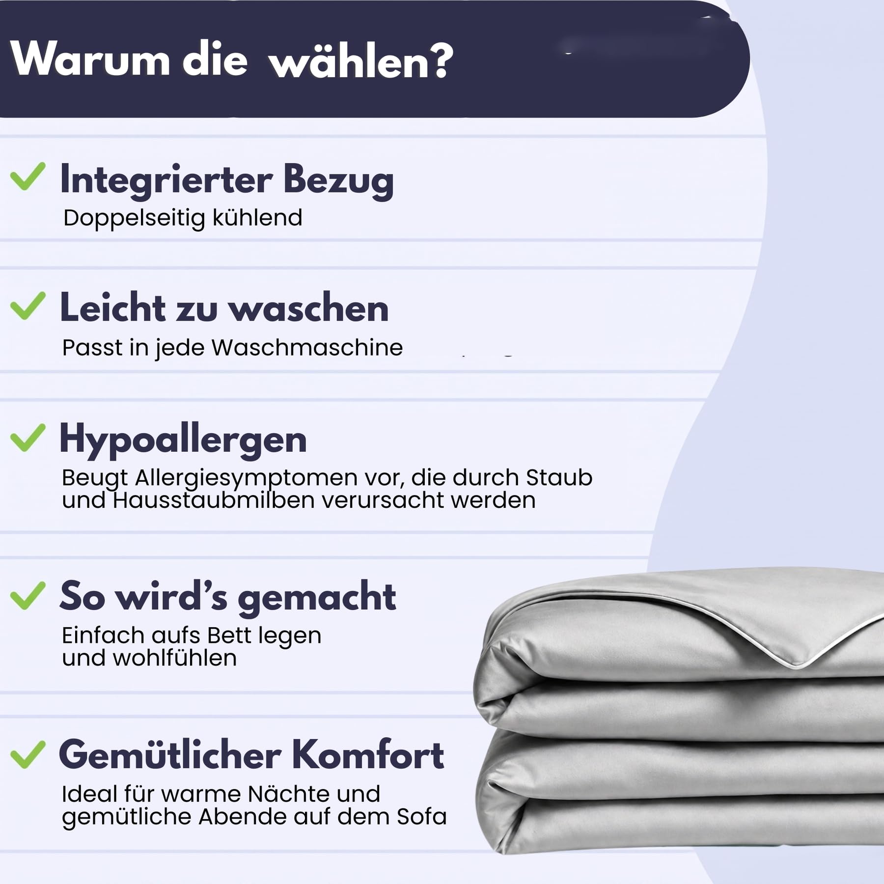 Anfaru Bettdecke Sommer, Kühlende Schlafdecke, Atmungsaktive Cooling Comforter, Leichte Sommerdecke Für Bett Und Sofa (150x200cm)