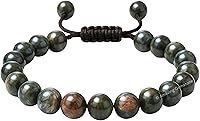 Vista 553 de Amazing Gemstone Crystal Bracelet for Women Men's Gifts - Protection Healing Crystal Bracelet - 8mm Gemstone Beaded Adjustable Bracelet Pulseras