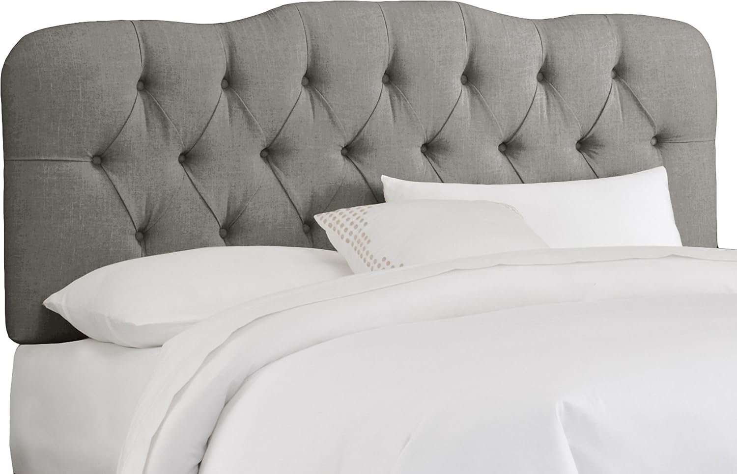 King Davidson Tufted Headboard, Gray, Handcrafted