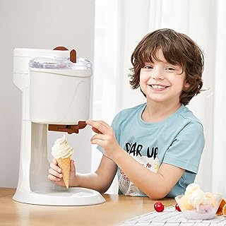 Ice Cream Maker Machine Soft Serve & Sorbet - Healthy Dessert Maker with One-Touch Operation, Dairy-Free Vegan Frozen Yogu...