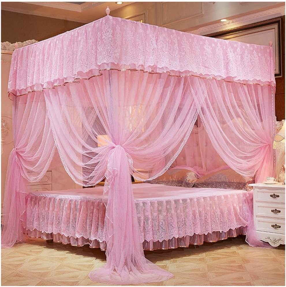 Anti-Mosquito Net, Superlight Rectangular Screen Netting Curtain 360°Effective Against Mosquito Bites Home Use Three Doors,A,120x200cm