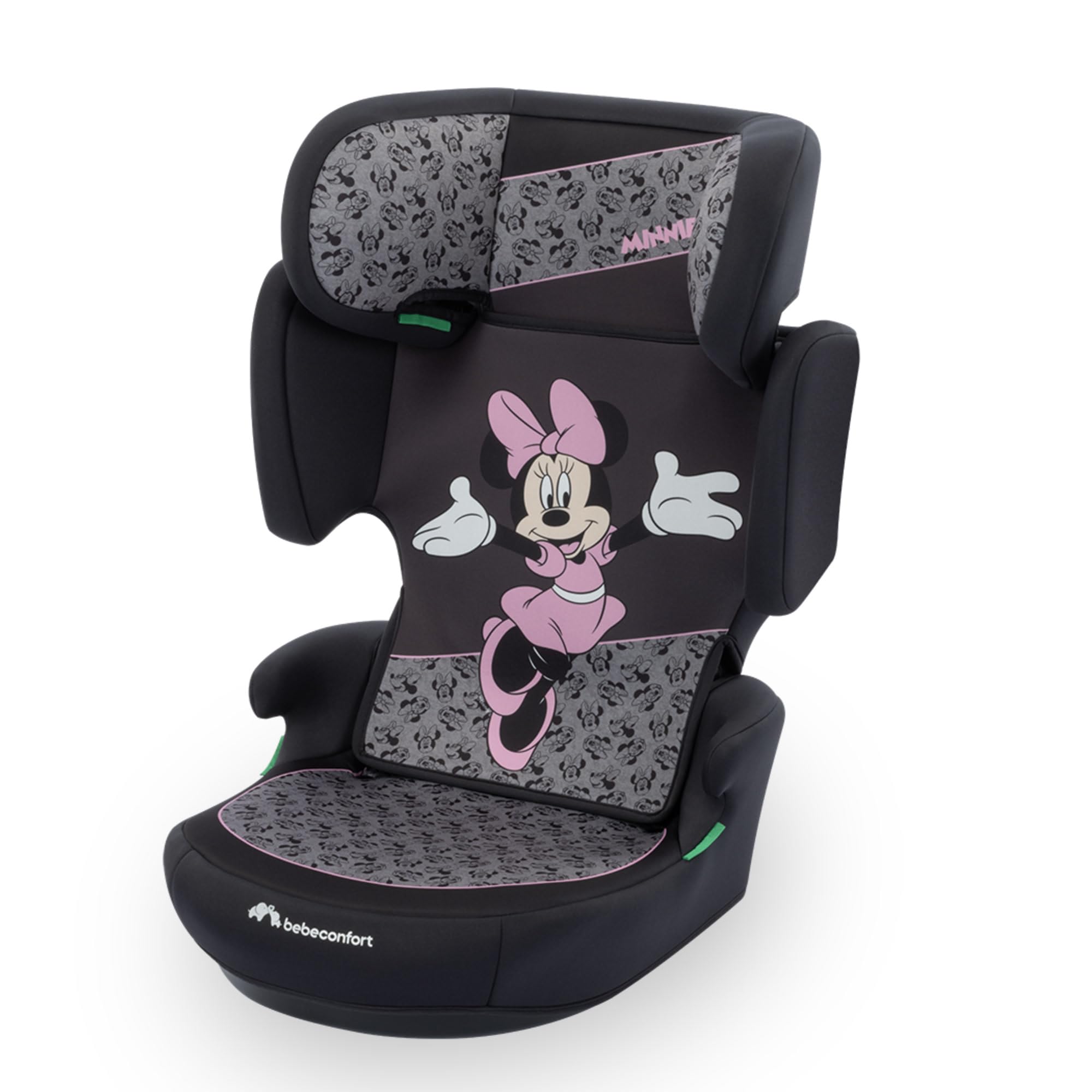 Bebeconfort Disney Road Safe i-Size Seggiolino Auto 15-36 kg per Bambini 3,5-12 anni 100-150 cm, Seggiolino Auto Pieghevole e Portatile da Viaggio, 14 Posizioni Poggiatesta, Minnie Autentica
