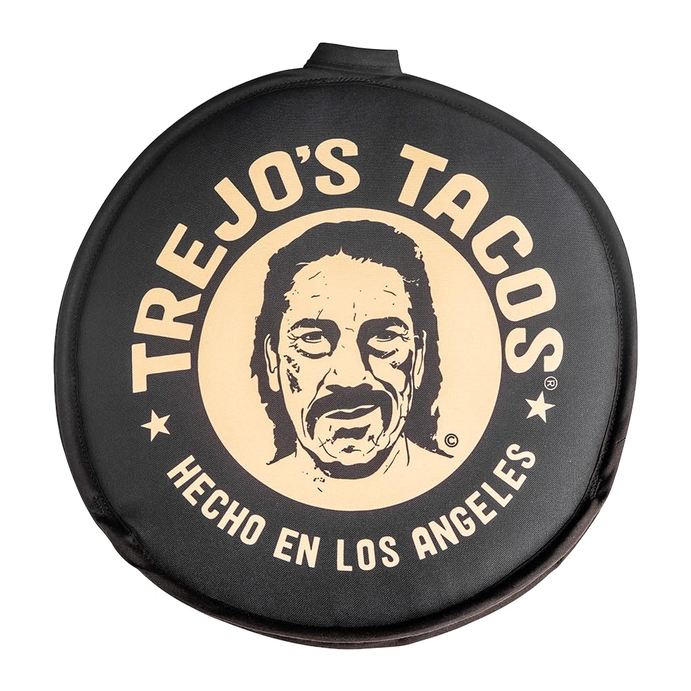 Trejo's Tacos Tortilla Warmer - Microwave Fabric Pouch for Ultimate Warmth - Insulated Cloth Pouch Keeps Your Favorite Tortillas, Breads, Chapati, Roti and More Warm and Delicious for All Occasions