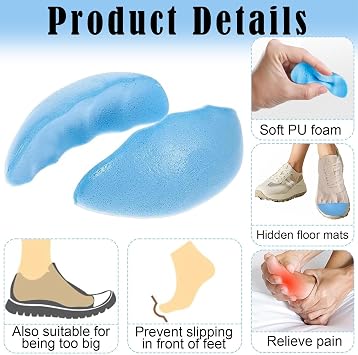Shoe Inserts for Shoes Too Big, 10-Pack Shoe Fillers for Big Shoes, Insole to Make Shoes Smaller, Toe Inserts for Shoes Too Big.