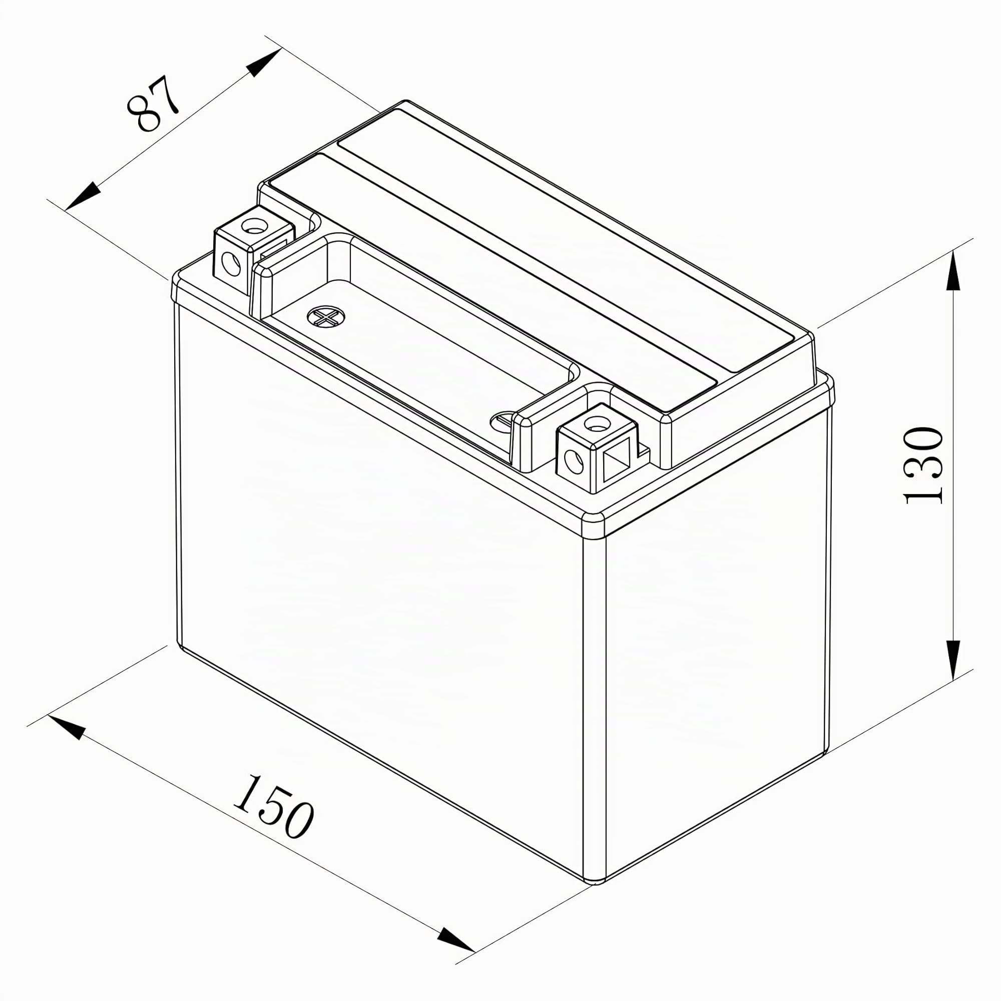 Bosch Batteria AGM Motocicli 12V 180A 10Ah Compatibile M6014 BTX12-BS BTX12