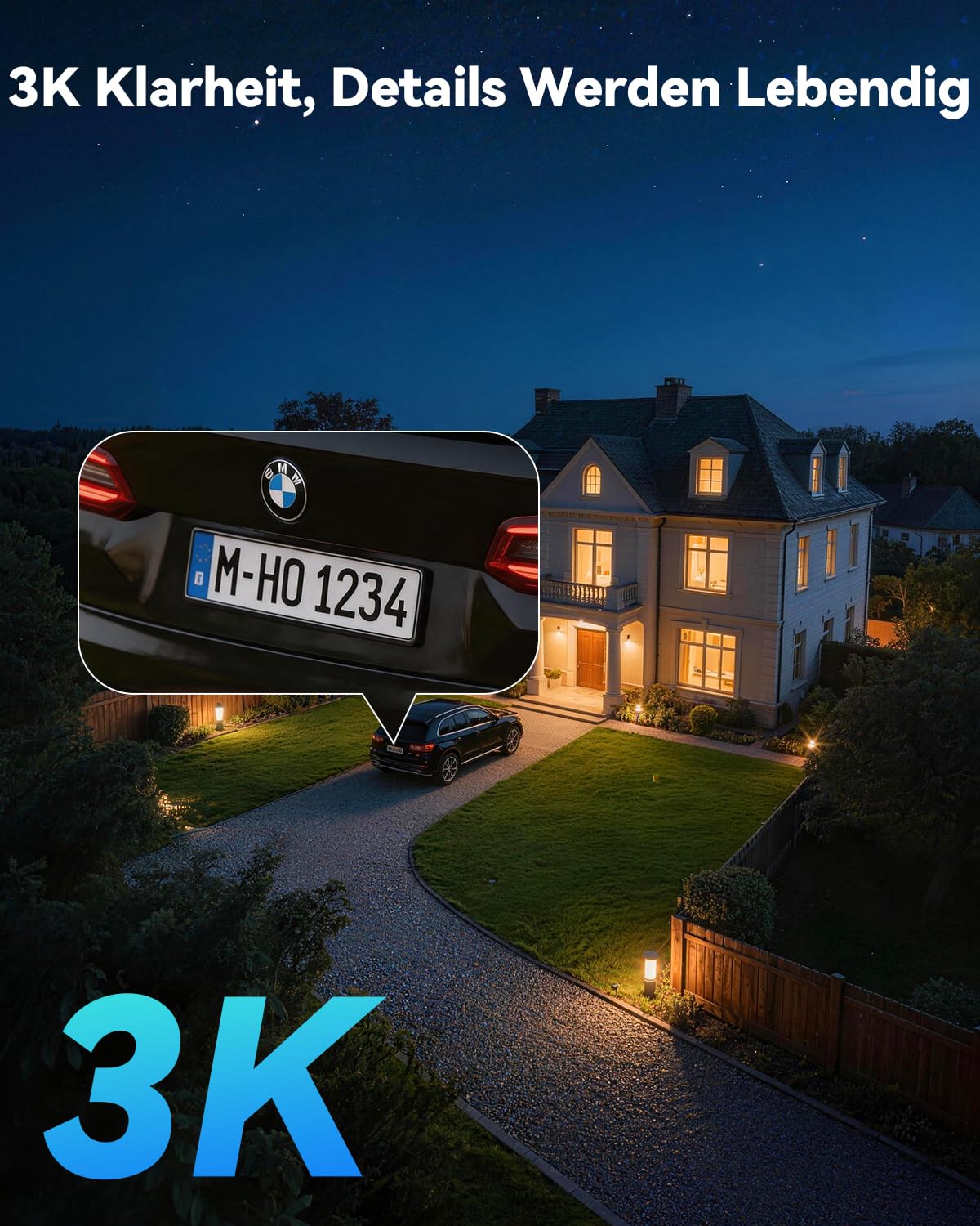 Imou 2K Überwachungskamera Aussen mit Dualband 2,4/5GHz Wi-Fi 6 | Personen-/Fahrzeugerkennung, Farbnachtsicht, 360° PTZ WLAN Kamera Überwachung Aussen Auto Tracking, 2-Wege-Audio, Privatmodus