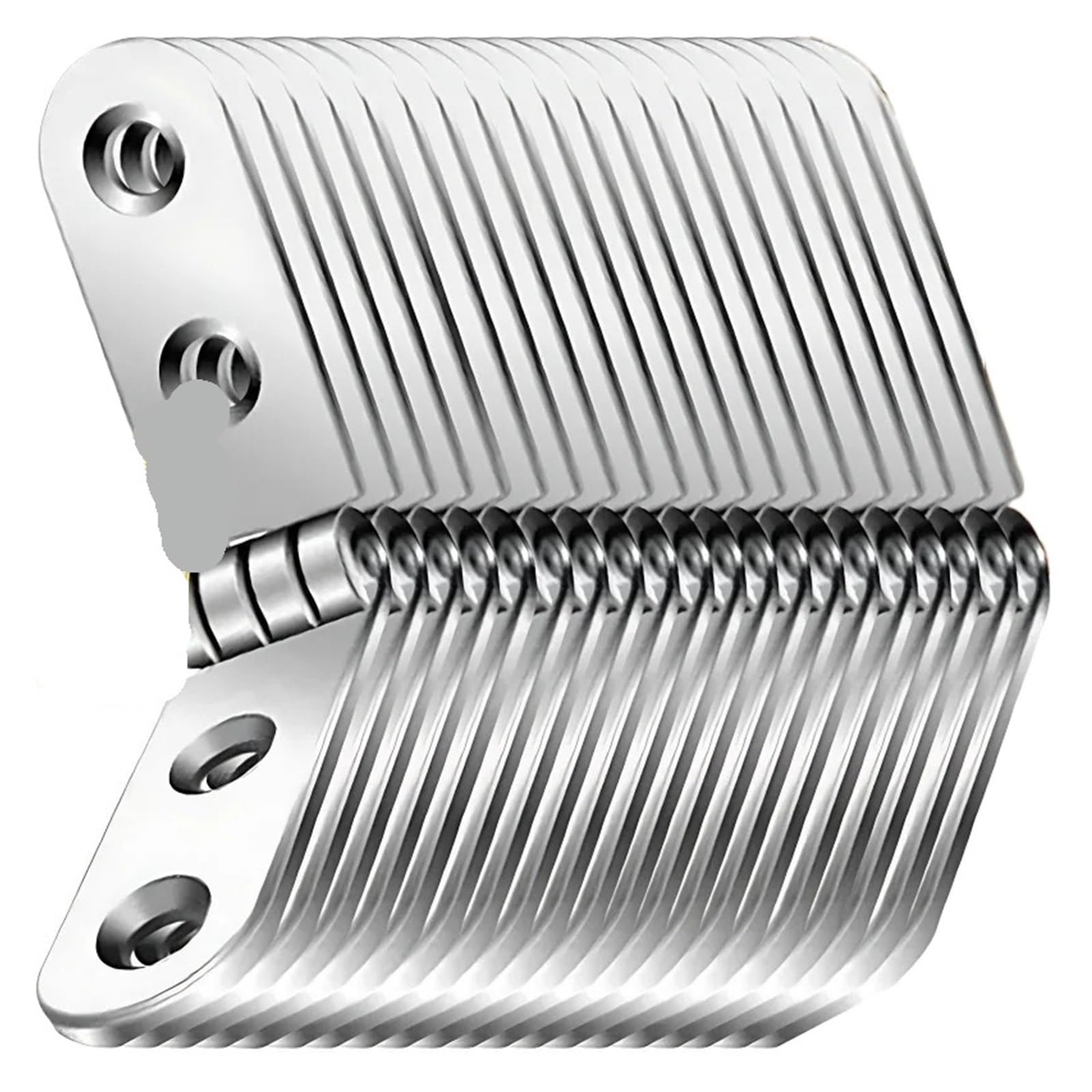 180 Degree Folding Hinge 180 Degree Foldable Rounded Corner Hinge Flap Screw-On Hinges for Sewing Machine Cabinet Bedframe for Furniture