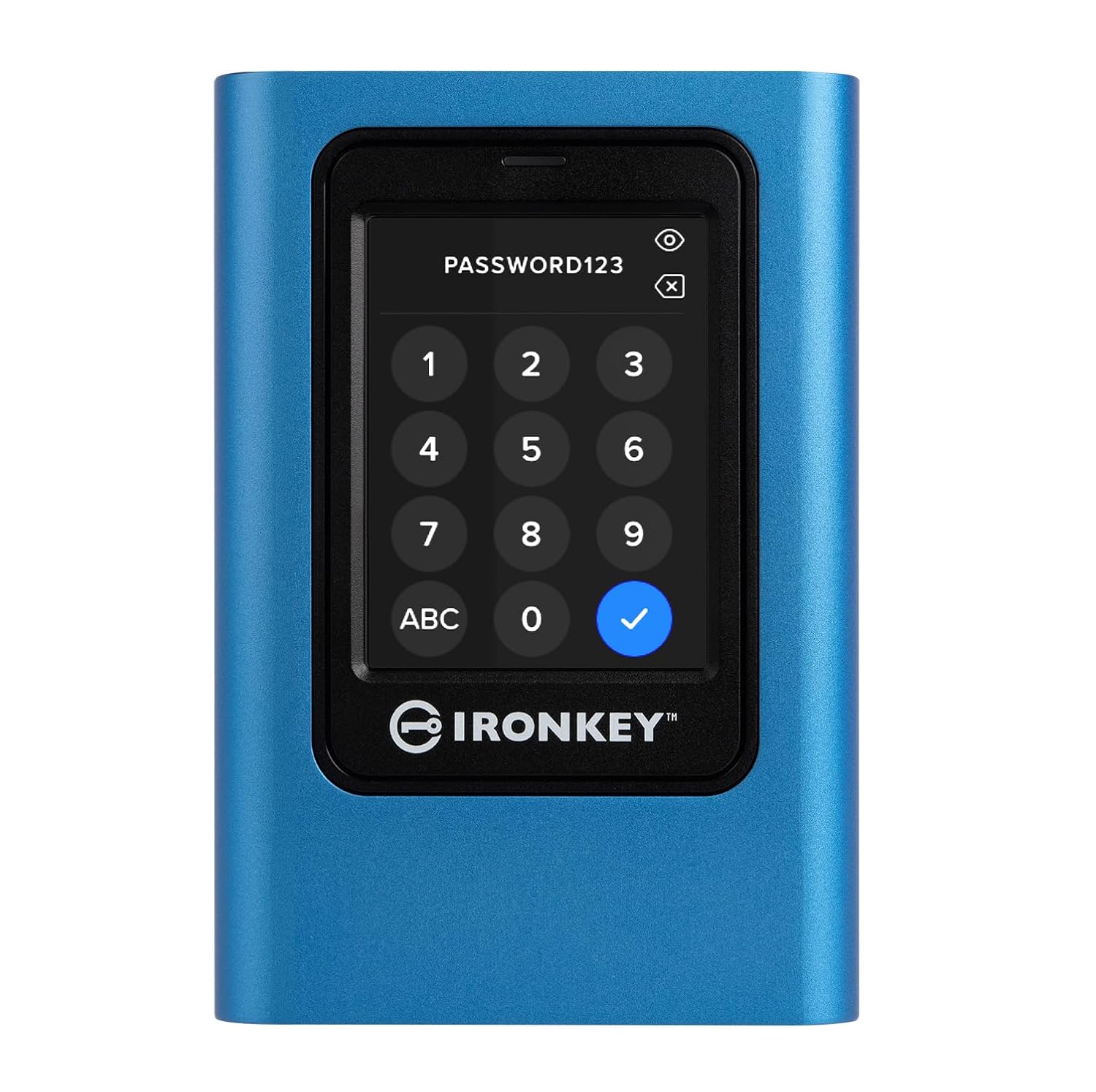 Kingston IronKey Vault Privacy 80 1 92TB External SSD FIPS 197 XTS-AES 256GB Encrypted Touch Screen PIN Secure