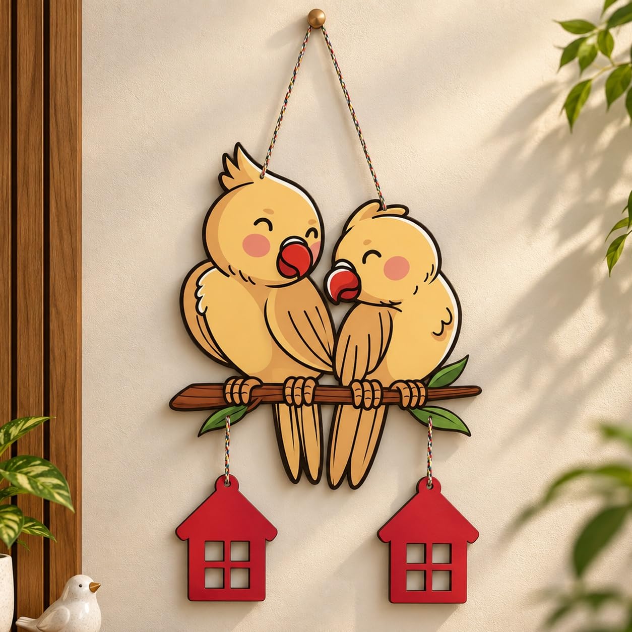 Golden Seven Horses Evil Eye Wall Hanging - Protection & Decor -11